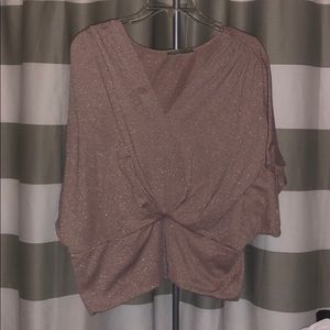 Blush Glitter Blouse